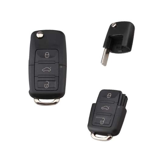 Carcasa cheie auto briceag cu 3 butoane AU-126, compatibil Audi AllCars