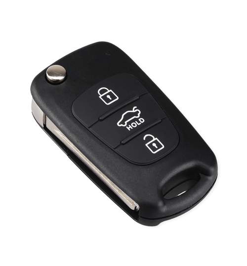 Carcasa cheie auto briceag cu 3 butoane KI-110, compatibil Kia AllCars