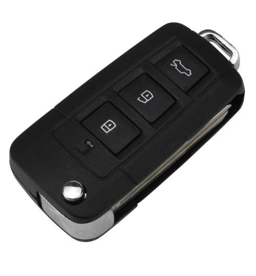 Carcasa cheie auto de transformat, briceag cu 3 + 1 butoane KI-118, compatibil Kia AllCars