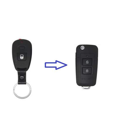 Carcasa cheie auto pentru transformat cu 2 butoane HY-142, compatibil Hyundai AllCars