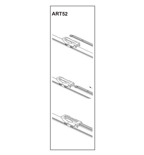 Stergator parbriz pasager RENAULT CLIO IV 11/2012➝ COD:ART52 14 ManiaCars