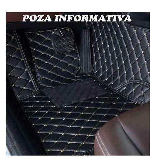 Covorase auto LUX PIELE 5D Dacia Sandero II 2012->  ( 5D-030 cusatura bej ) ManiaCars