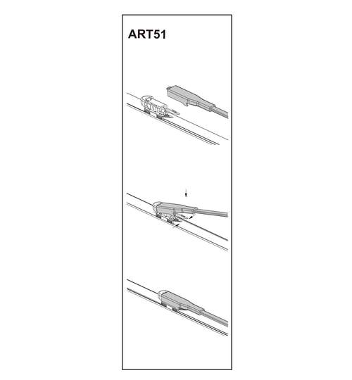 Stergator parbriz sofer MERCEDES-BENZ A-CLASS (W169) 09/2004➝ COD:ART51 23 ManiaCars