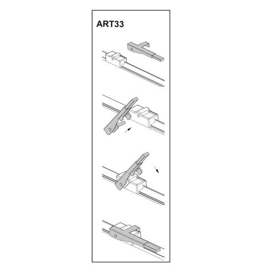 Stergator parbriz sofer OPEL	ASTRA H 03/2004➝ COD:ART33 22 ManiaCars