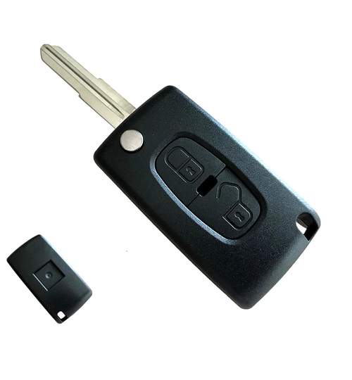 Carcasa cheie auto briceag cu 2 butoane, compatibil Peugeot PE-123 AllCars