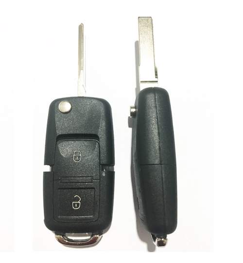 Carcasa cheie auto briceag cu 2 butoane, compatibila Seat SE-104 AllCars