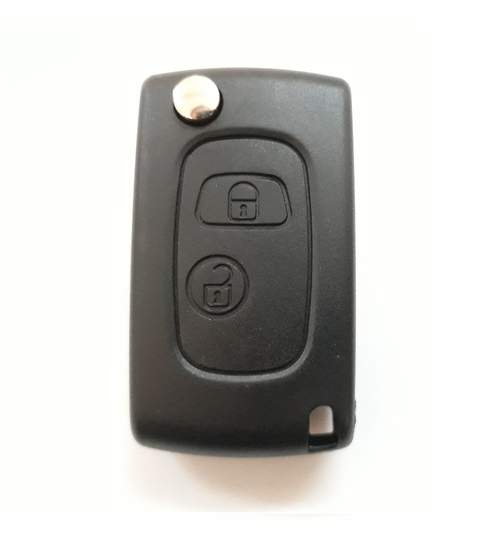 Carcasa cheie auto briceag cu 2 butoane pentru transformare, compatibil Peugeot PE-141 AllCars