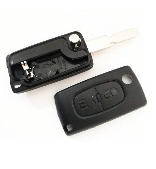 Carcasa cheie auto briceag cu 2 butoane si lamela 4 Track, compatibila Peugeot PE-136 AllCars