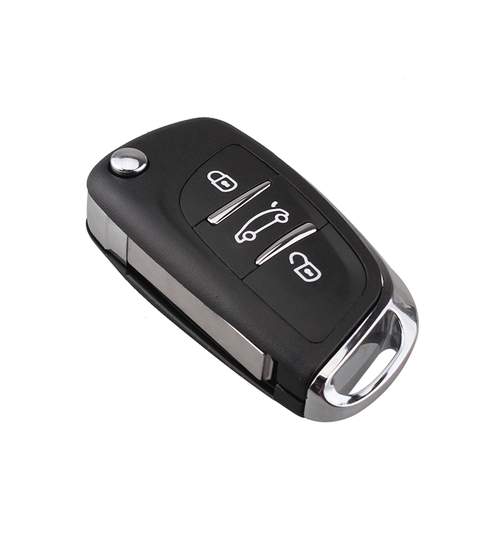Carcasa cheie auto briceag cu 3 butoane, compatibila Peugeot PE-149 AllCars