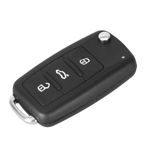 Carcasa cheie auto briceag cu 3 butoane, compatibila Volkswagen, Seat, Skoda VW-129 AllCars