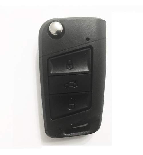 Carcasa cheie auto briceag cu 3 butoane, compatibila Volkswagen VW-135 AllCars