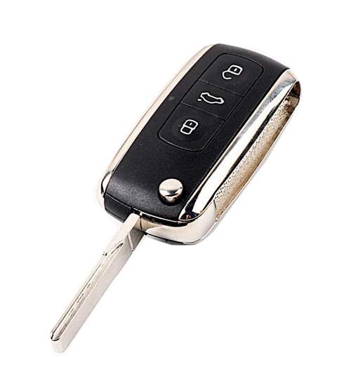 Carcasa cheie auto briceag cu 3 butoane, compatibila Volkswagen VW-138 AllCars