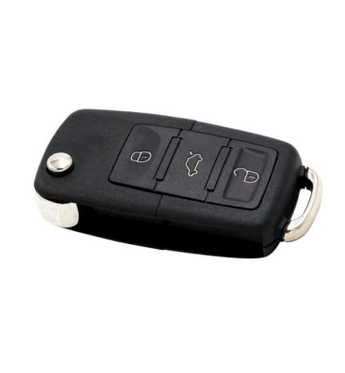 Carcasa cheie auto briceag cu 3 butoane VW-114, compatibila Volkswagen, Seat, Skoda AllCars