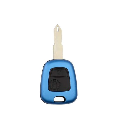 Carcasa cheie auto cu 2 butoane, culoare Albastru, compatibila Peugeot PE-156 AllCars