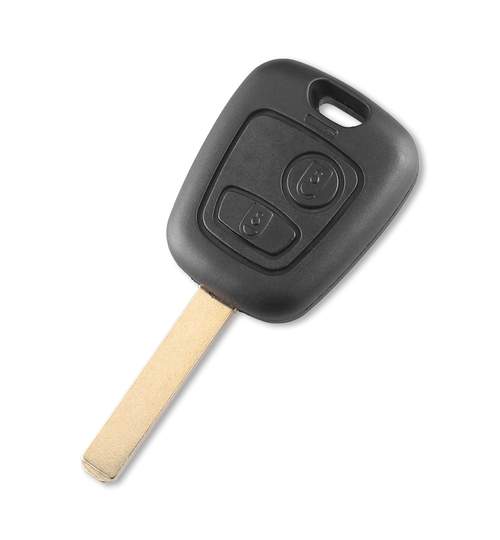 Carcasa cheie auto cu 2 butoane si lamela laser, compatibila Peugeot PE-126 AllCars
