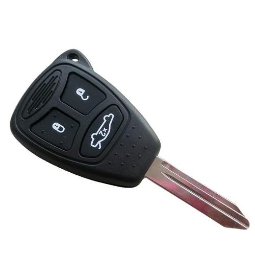Carcasa cheie auto cu 3 butoane mari CRY-102, compatibila Chrysler AllCars