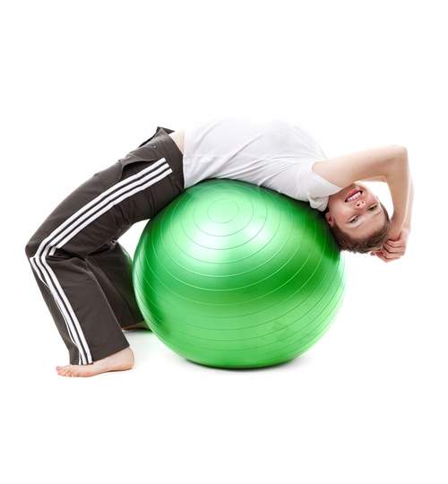 Minge Mare pentru Fitness, Recuperare sau Gimnastica, Diametru 55cm, Culoare Verde