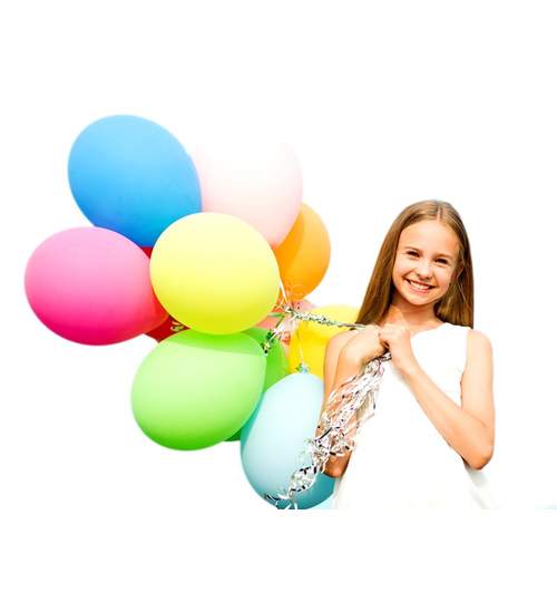 Pompa Manuala Dublu Sens pentru Umflat Baloane, Culoare Galben
