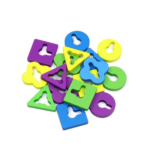 Puzzle Educativ Interactiv din Lemn Mamaruta pentru Copii 3 Ani+