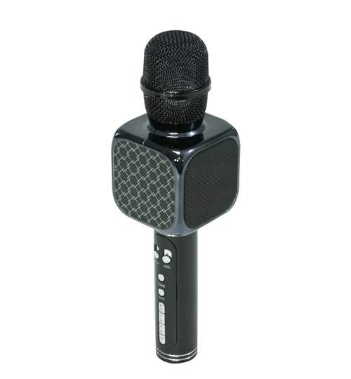 Microfon Bluetooth Wireless pentru Karaoke cu Difuzor Incoroprat, USB si Diverse Efecte, Culoare Negru