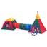 Set Cort Pliabil 3-in-1 pentru Copii tip Iglu cu Tunel Multicolor