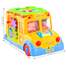 Autobuz scolar interactiv mobil cu animalute, imagini, melodii si alte accesorii multicolore
