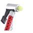 Pompa de picior cu manometru 7 bar/100PSI pentru biciclete + 2 capete incluse, culoare Rosu