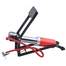 Pompa de picior cu manometru 7 bar/100PSI pentru biciclete + 2 capete incluse, culoare Rosu