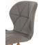 Set 4 scaune moderne Prestige, din piele ecologica, pentru bucatarie sau sufragerie, model DC-005, culoare gri
