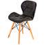 Set 4 scaune moderne Prestige, din piele ecologica, pentru bucatarie sau sufragerie, model DC-005, culoare negru