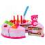 Tort de jucarie cu 80 accesorii, pentru copii cu varsta 3+