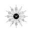 Ceas de Perete 3D Elegant CLASSIC, Diametru 50cm, Culoare Negru – Argintiu