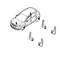 Aparatori noroi dedicate Chevrolet Aveo Hatchback 2012-> ( MG19 - FATA ) ManiaCars