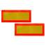 Placa reflectorizanta tip B ( mari ) dreptunghiulara 2buc/set ManiaCars