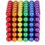 Joc Puzzle Antistres NeoCube cu Bile Magnetice 216 Bucati, Diametru Bile 5mm, multicolor
