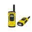 Set Statie Walkie Talkie, Motorola TLKR, lanterna cu LED incorporata, raza acoperire 10 km, waterproof, culoare galben