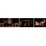 Sanie cu ren, decoratiune luminoasa de Craciun, 192 Led-uri, lungime 140 cm, pentru exterior sau interior