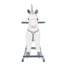 Calut Unicorn tip Balansoar din Plus pentru Copii cu Sunete si Miscari, 74cm, alb/argintiu