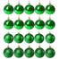 Set globuri Craciun, pentru brad, din plastic, 4cm, 20 buc, verde
