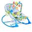 Scaun balansoar multifunctional pentru bebelusi cu jucarii, sunete si vibratii, albastru