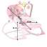 Scaun balansoar multifunctional pentru bebelusi cu jucarii, sunete si vibratii, roz