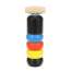 Jucarie din lemn, Omulet indestructibil cu ciocan si franghie, multicolor