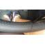 Husa pentru Volan din Piele Ecologica Perforata Neagra cu Ac si Ata Model Elegance Marime 38cm