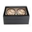 Cutie neagra rotire 4 ceasuri automate + 6 spatii pentru ceasuri, piele ecologica, premiul