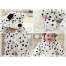 Pijama intreaga Kigurumi Onesie, model ursulet, lungime 100cm, culoare alb-negru