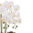 Aranjament Floral Orhidee Artificiala in Ghiveci cu 2 Tulpini, Aspect Natural,  inaltime 55cm, Culoare Alb