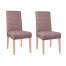 Set 2 huse pentru scaun dining/bucatarie, din spandex, culoare maro