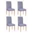 Set 6 huse scaun dining/bucatarie, din spandex, culoare albastru