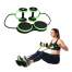 Aparat multifunctional pentru exercitii fitness cardio, modelare musculara, discuri rotative, verde/negru