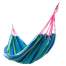 Set Hamac Colorat din bumbac, dimensiune 220x160 cm + 2 Franghii suspendare hamac, lungime 1m, carlige prindere metal